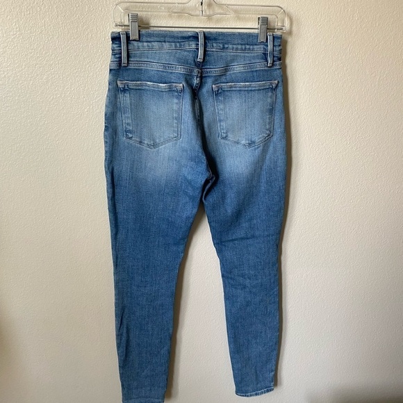 Frame Le High Skinny Jeans in Hidalgo Chewed Hem - Picture 4 of 9